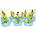 Subbuteo Andrew Table Soccer Brazil 1982 World Cup Team on WSB Professional bases